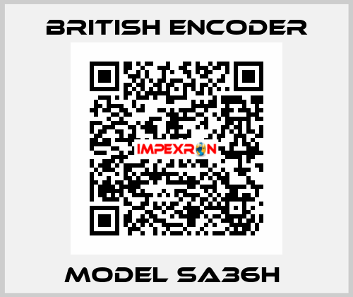 Model SA36H  British Encoder