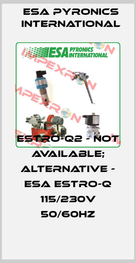 ESTRO-Q2 - not available; alternative - ESA ESTRO-Q 115/230V 50/60Hz ESA Pyronics International