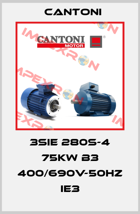 3SIE 280S-4 75kW B3 400/690V-50Hz IE3 Cantoni
