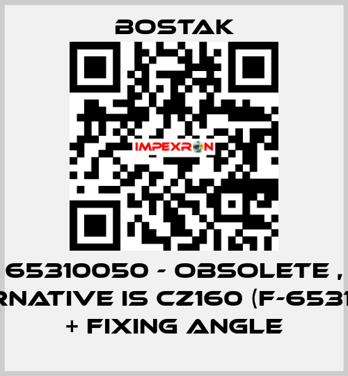 65310050 - obsolete , alternative is CZ160 (F-65310021)) + fixing angle Bostak