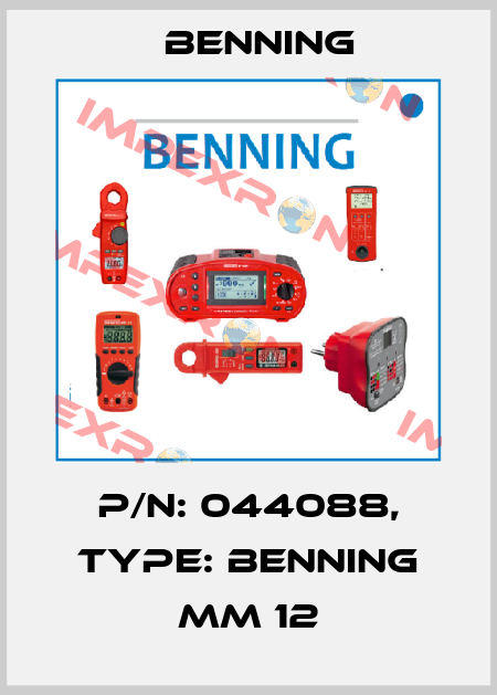 P/N: 044088, Type: BENNING MM 12 Benning