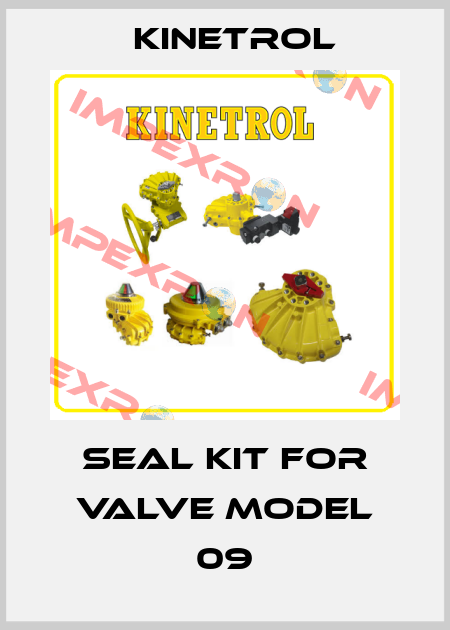 Seal kit for valve Model 09 Kinetrol