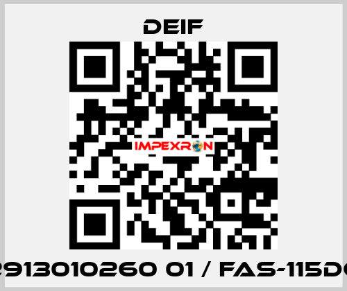 2913010260 01 / FAS-115DG Deif