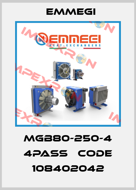 MGB80-250-4 4PASS   CODE 108402042 Emmegi