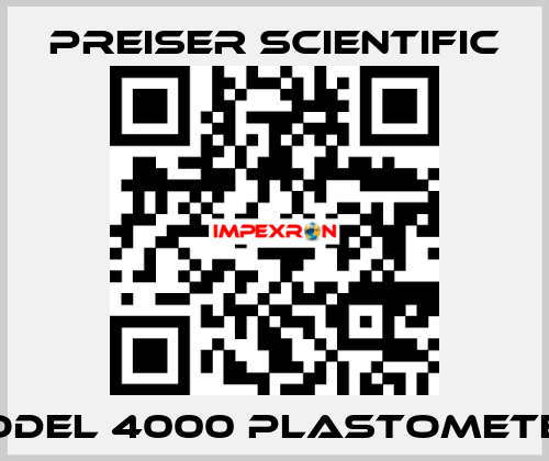 Model 4000 Plastometer  Preiser Scientific