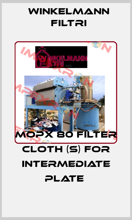 MOPX 80 FILTER CLOTH (S) FOR INTERMEDIATE PLATE  Winkelmann Filtri