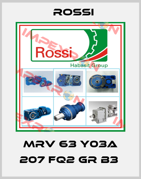MRV 63 Y03A 207 FQ2 GR B3  Rossi