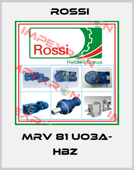 MRV 81 UO3A- HBZ  Rossi