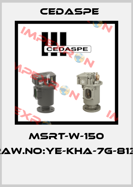 MSRT-W-150 DRAW.NO:YE-KHA-7G-813-0  Cedaspe