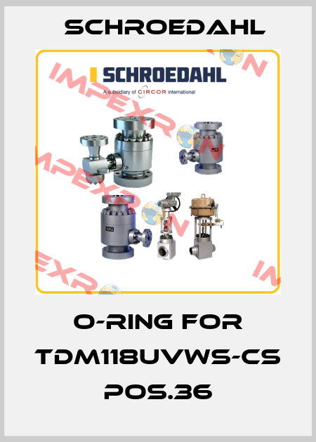 O-Ring for TDM118UVWS-CS pos.36 Schroedahl