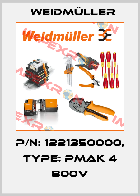 p/n: 1221350000, Type: PMAK 4 800V Weidmüller