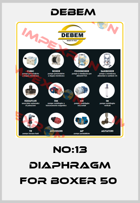 NO:13 DIAPHRAGM FOR BOXER 50  Debem