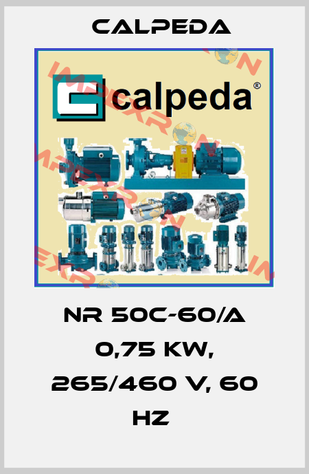 NR 50C-60/A 0,75 kW, 265/460 V, 60 Hz  Calpeda