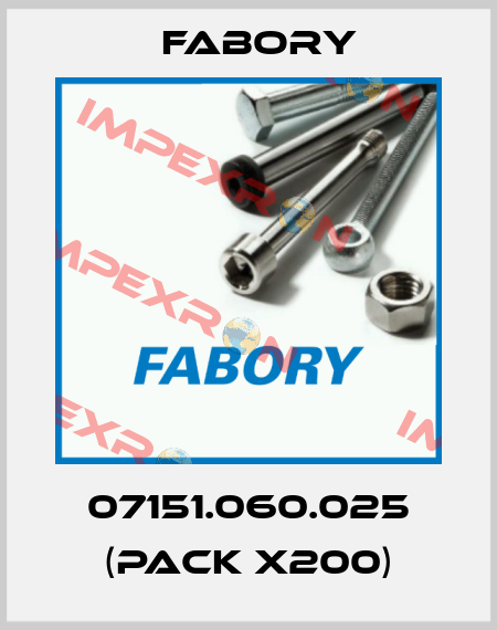 07151.060.025 (pack x200) Fabory