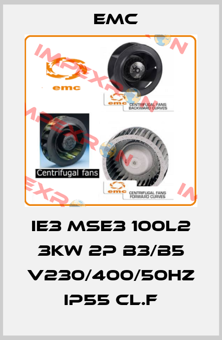 IE3 MSE3 100L2 3KW 2P B3/B5 V230/400/50HZ IP55 CL.F Emc