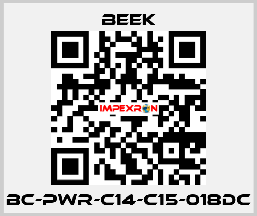 BC-PWR-C14-C15-018DC Beek