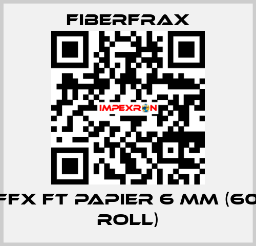 CA FFX FT PAPIER 6 MM (60 m2 roll) Fiberfrax