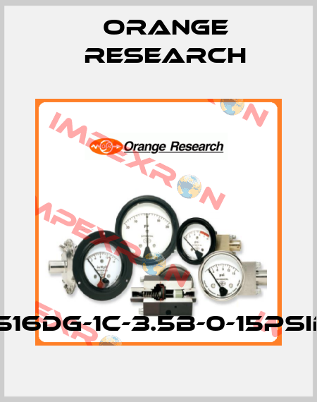 1516DG-1C-3.5B-0-15PSID Orange Research