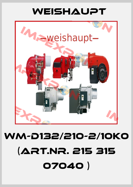 WM-D132/210-2/10K0 (Art.Nr. 215 315 07040 ) Weishaupt