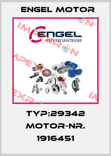 Typ:29342 Motor-Nr. 1916451 Engel Motor