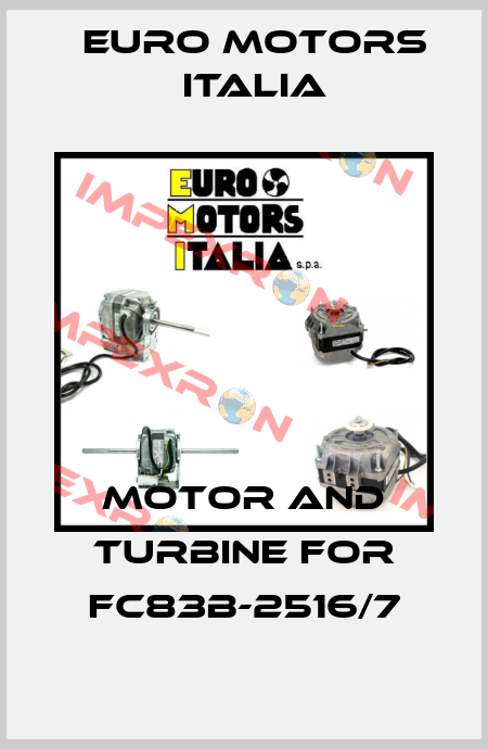 Motor and Turbine for FC83B-2516/7 Euro Motors Italia