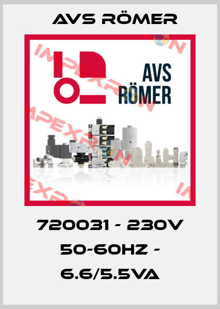 720031 - 230V 50-60Hz - 6.6/5.5VA Avs Römer