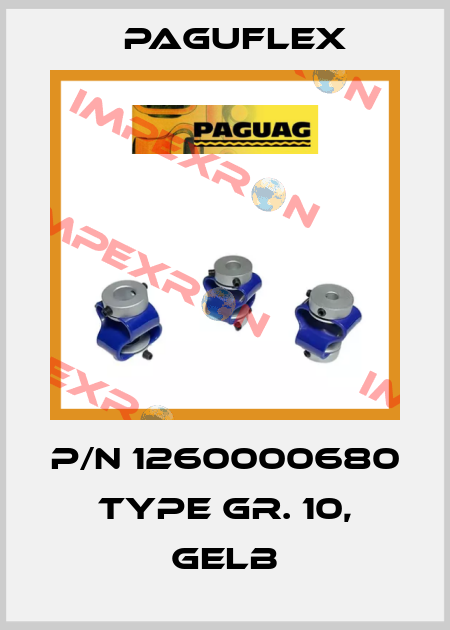 p/n 1260000680 Type Gr. 10, gelb Paguflex