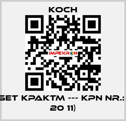 No.4 (Set KPAKTM --- KPN Nr.: 50 50 20 11) KOCH
