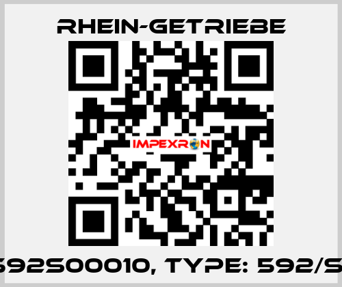 3592S00010, Type: 592/Sp1 Rhein-Getriebe