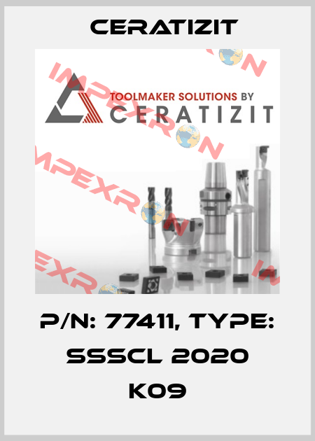 P/N: 77411, Type: SSSCL 2020 K09 Ceratizit