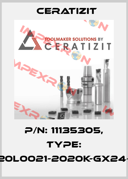 P/N: 11135305, Type: E20L0021-2020K-GX24-2 Ceratizit