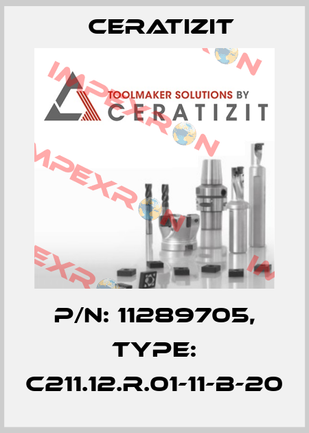 P/N: 11289705, Type: C211.12.R.01-11-B-20 Ceratizit