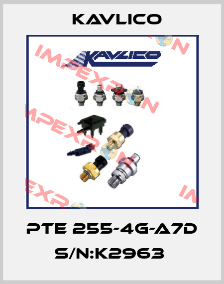 PTE 255-4G-A7D S/N:K2963  Kavlico