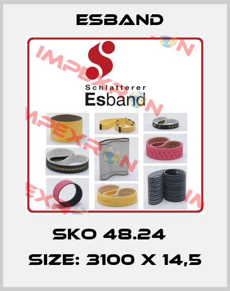 SKO 48.24   Size: 3100 x 14,5 Esband