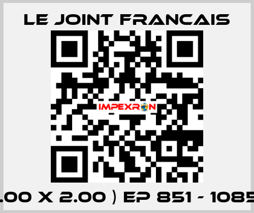 ( 9.00 X 2.00 ) EP 851 - 108516 LE JOINT FRANCAIS