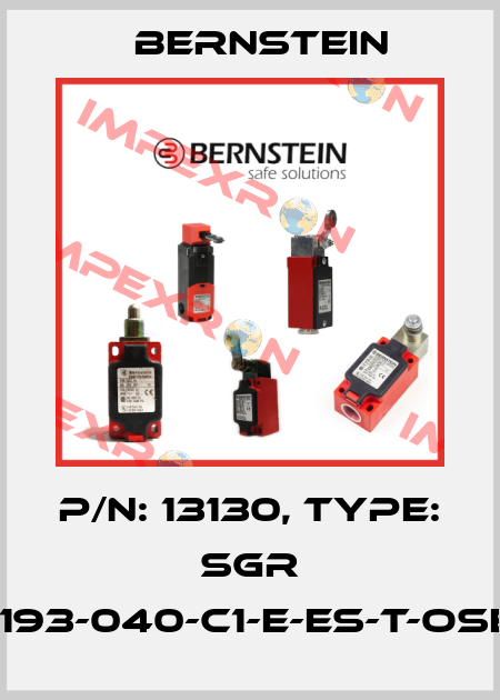 P/N: 13130, Type: SGR 15-193-040-C1-E-ES-T-OSE-5 Bernstein