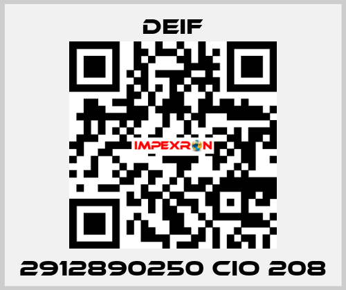 2912890250 CIO 208 Deif