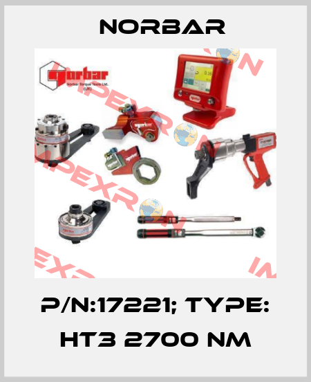 P/N:17221; Type: HT3 2700 Nm Norbar