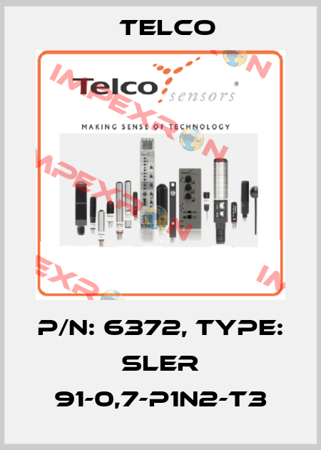 p/n: 6372, Type: SLER 91-0,7-P1N2-T3 Telco