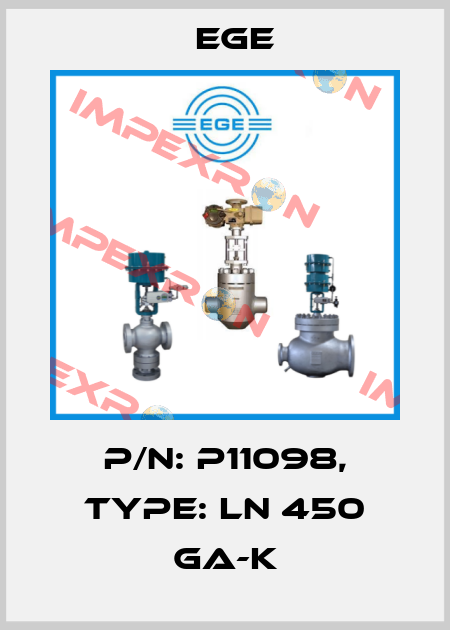p/n: P11098, Type: LN 450 GA-K Ege