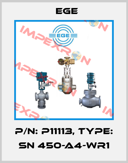p/n: P11113, Type: SN 450-A4-WR1 Ege