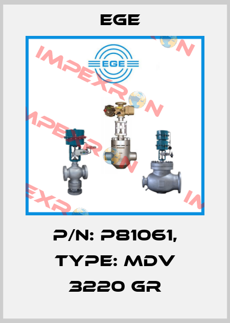 p/n: P81061, Type: MDV 3220 GR Ege