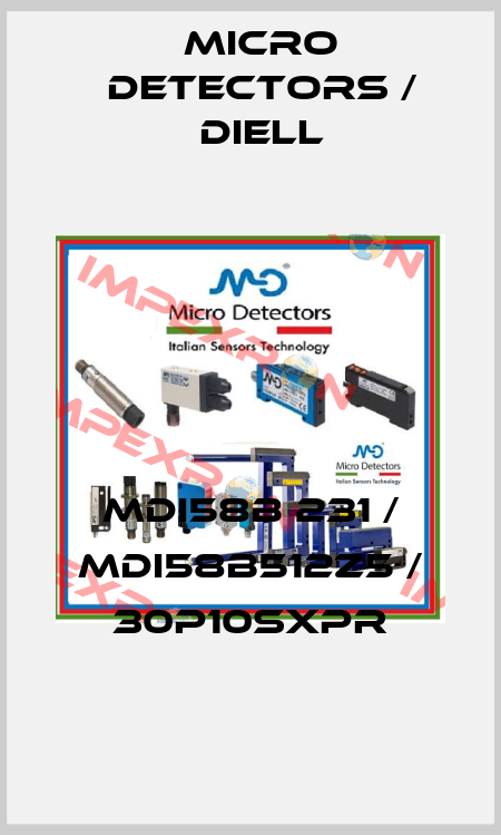 MDI58B 231 / MDI58B512Z5 / 30P10SXPR
 Micro Detectors / Diell