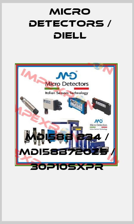 MDI58B 234 / MDI58B720Z5 / 30P10SXPR
 Micro Detectors / Diell