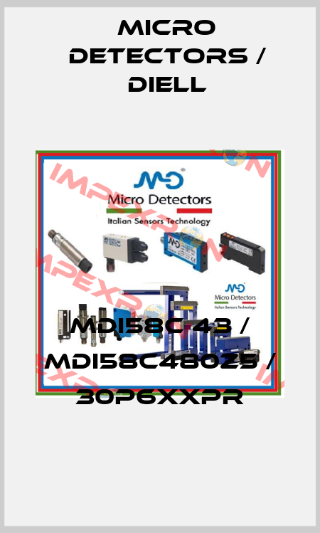 MDI58C 43 / MDI58C480Z5 / 30P6XXPR
 Micro Detectors / Diell