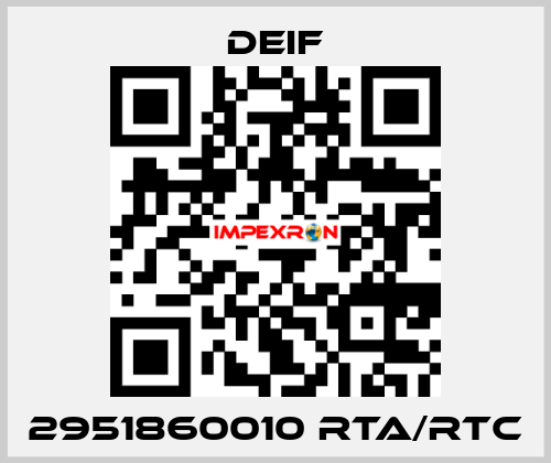 2951860010 RTA/RTC Deif