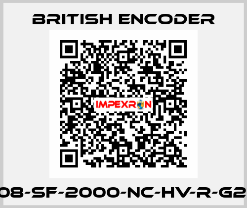 260/2-B08-SF-2000-NC-HV-R-G2-ST-IP64 British Encoder