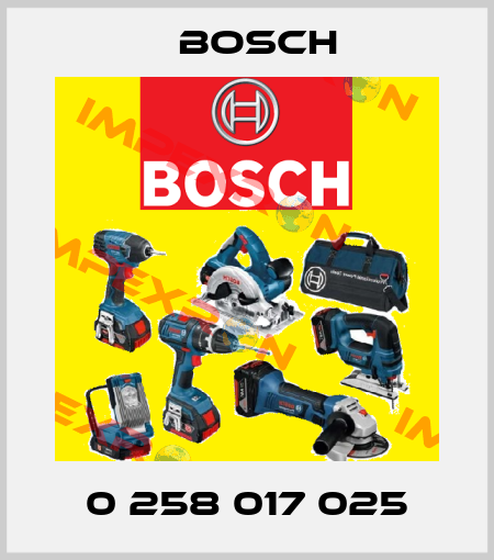 0 258 017 025 Bosch