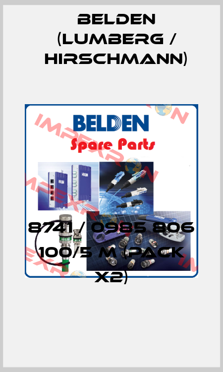 8741 / 0985 806 100/5 M (pack x2) Belden (Lumberg / Hirschmann)