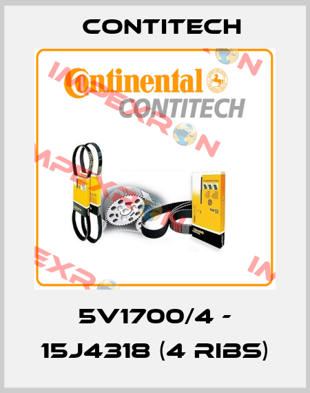 5V1700/4 - 15J4318 (4 ribs) Contitech
